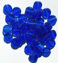 40 10mm Transparent Sapphire Disk Beads